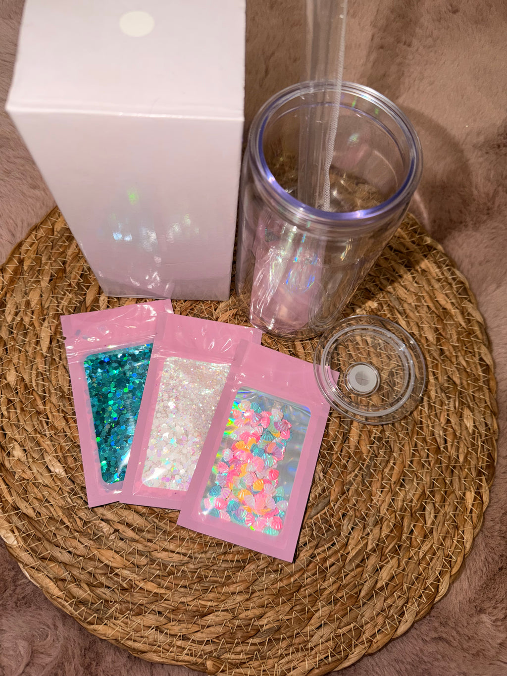 Build Your Own Snowglobe Tumbler Kit- Beach Theme