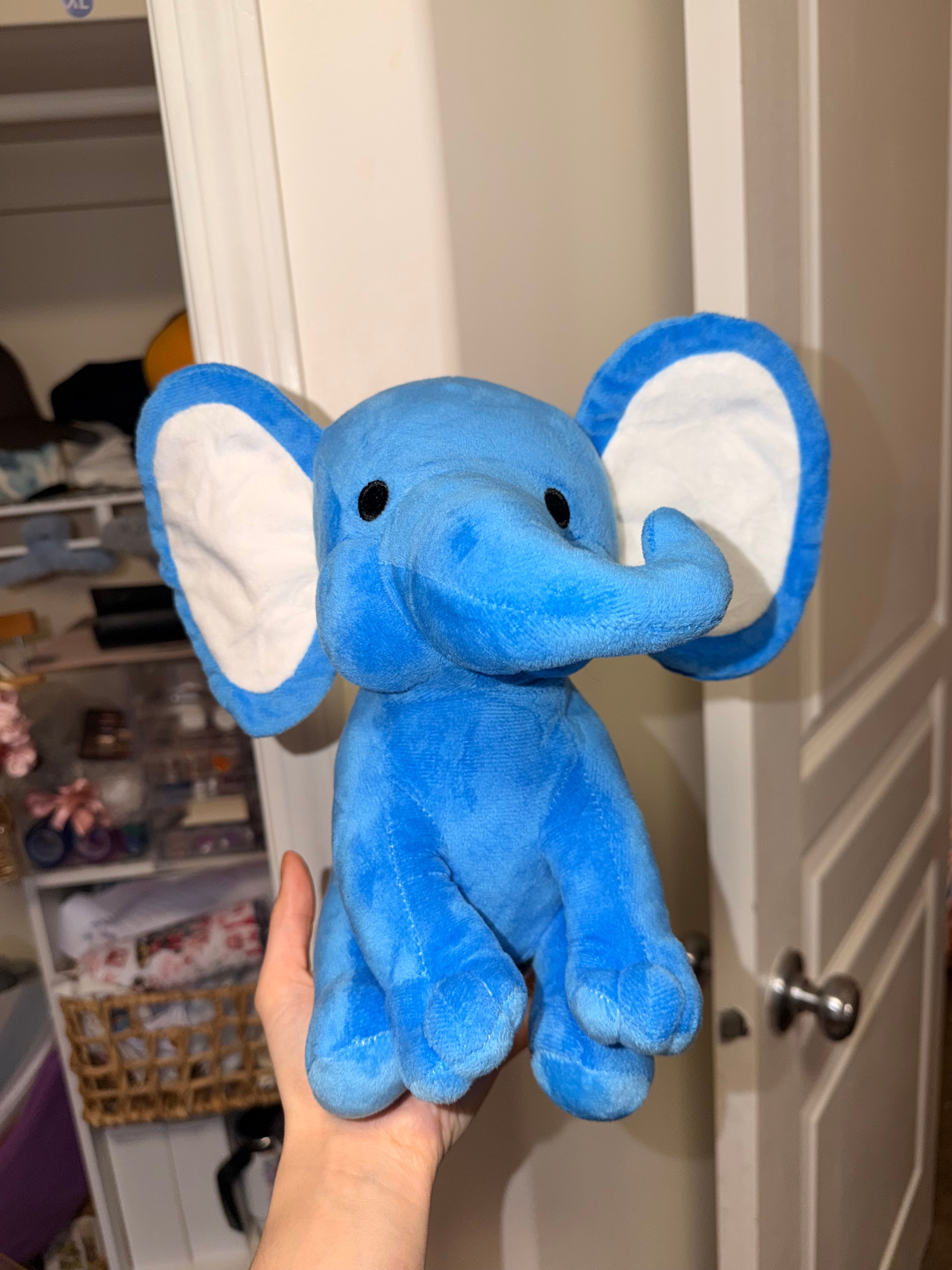 Birth Stat Plush Elephant