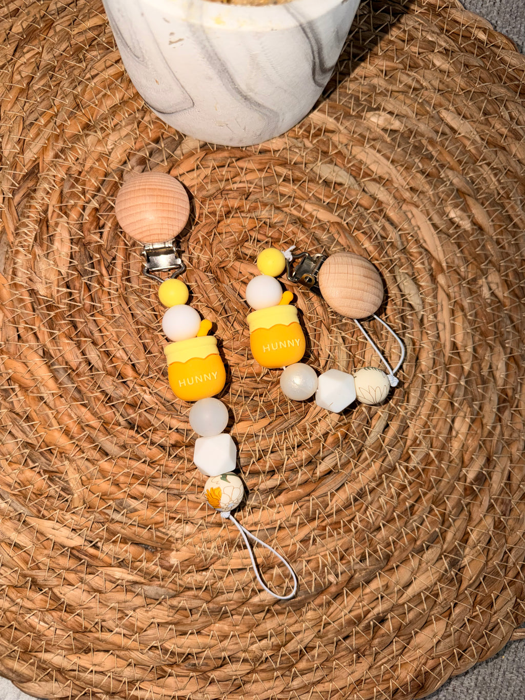 Silicone Baby Soother Ring- Hunny