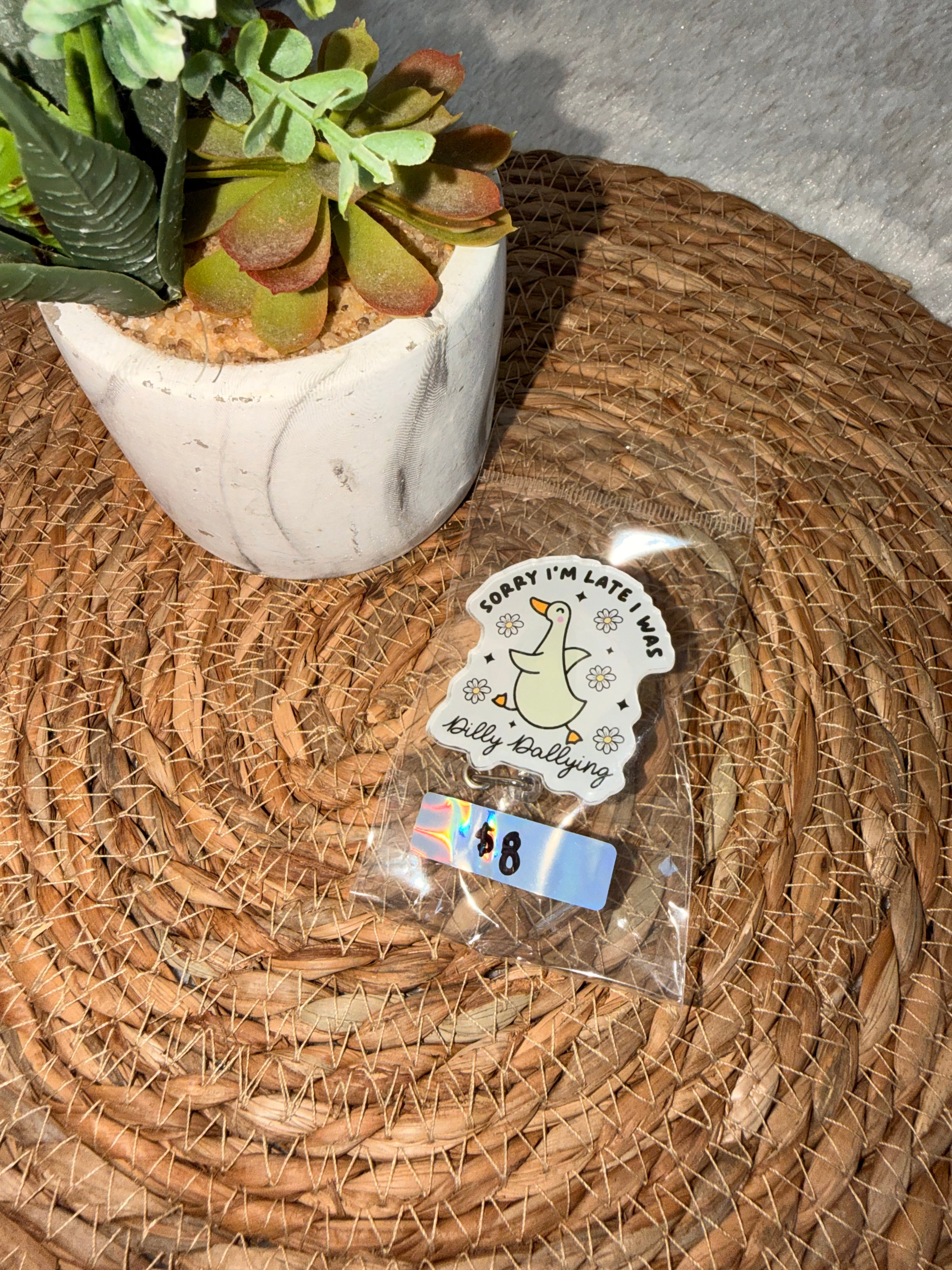 Retractable Badge Reel “Be So Fr Rn”