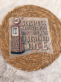 DTF Transfer- Suspect drives past the gas station on E