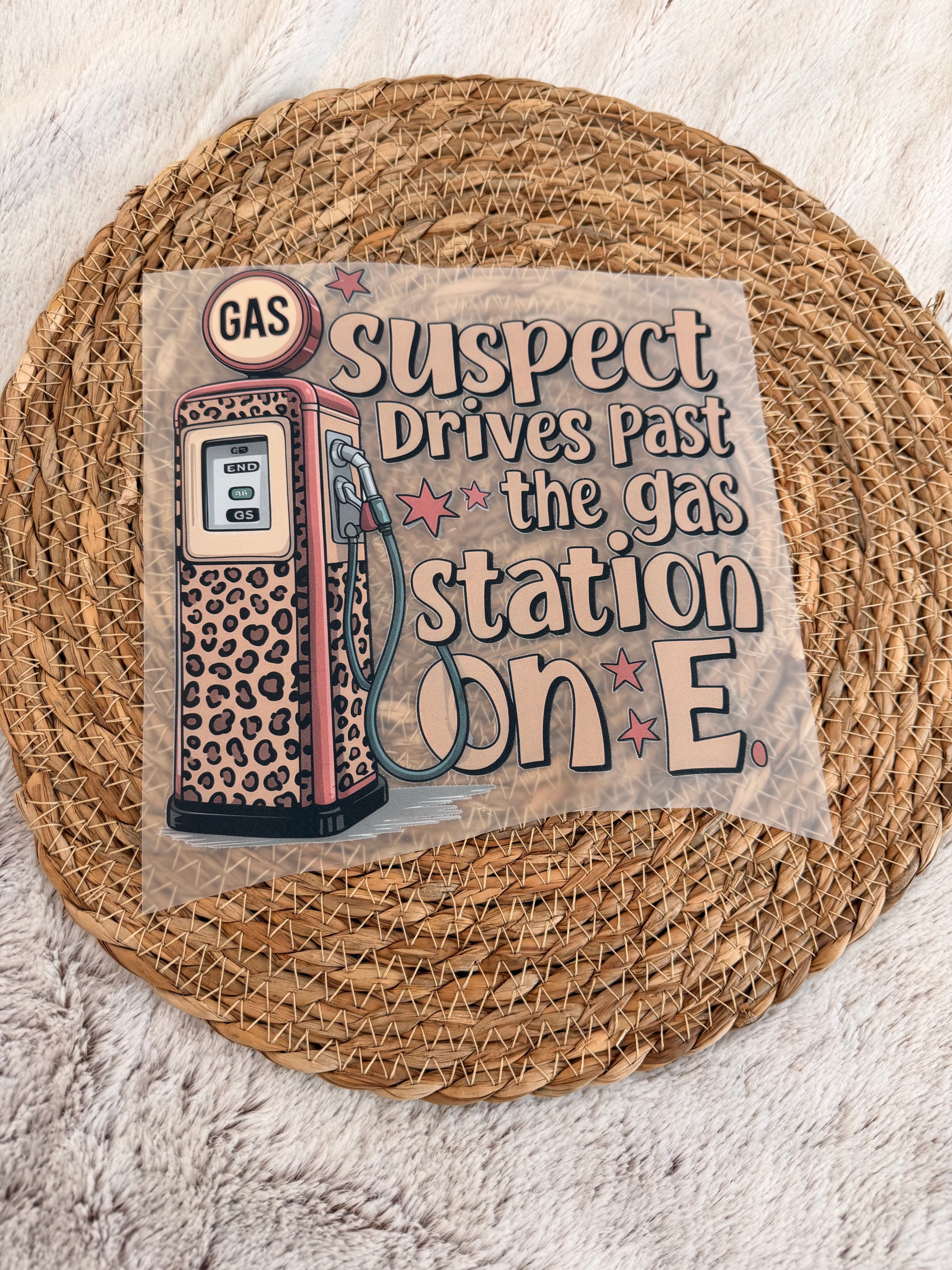 DTF Transfer- Suspect drives past the gas station on E