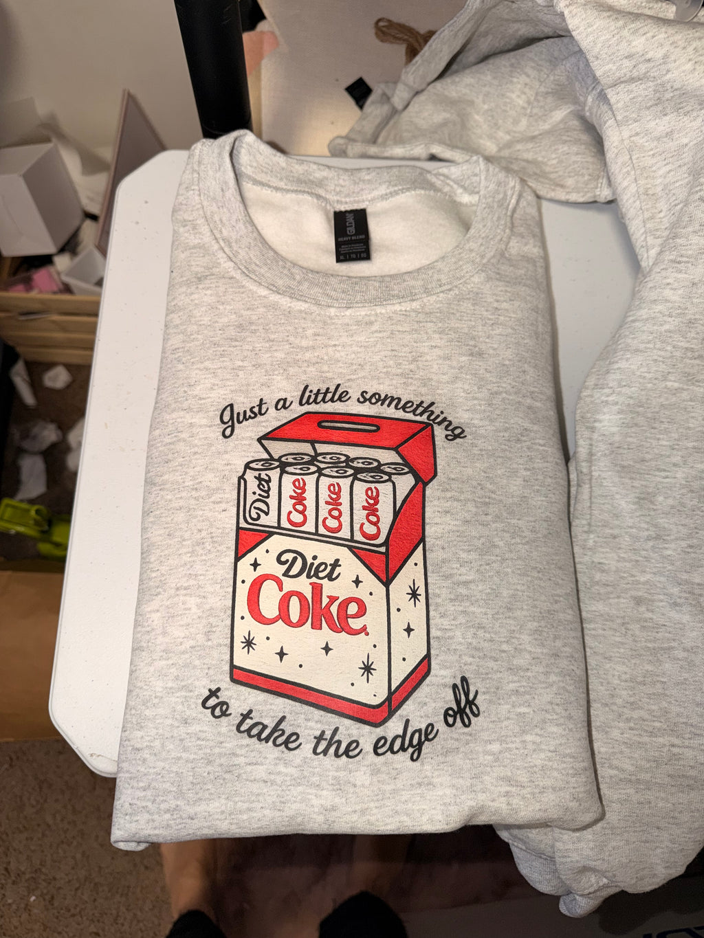 Ash Crewneck - Diet Coke “A little something to take the edge off”