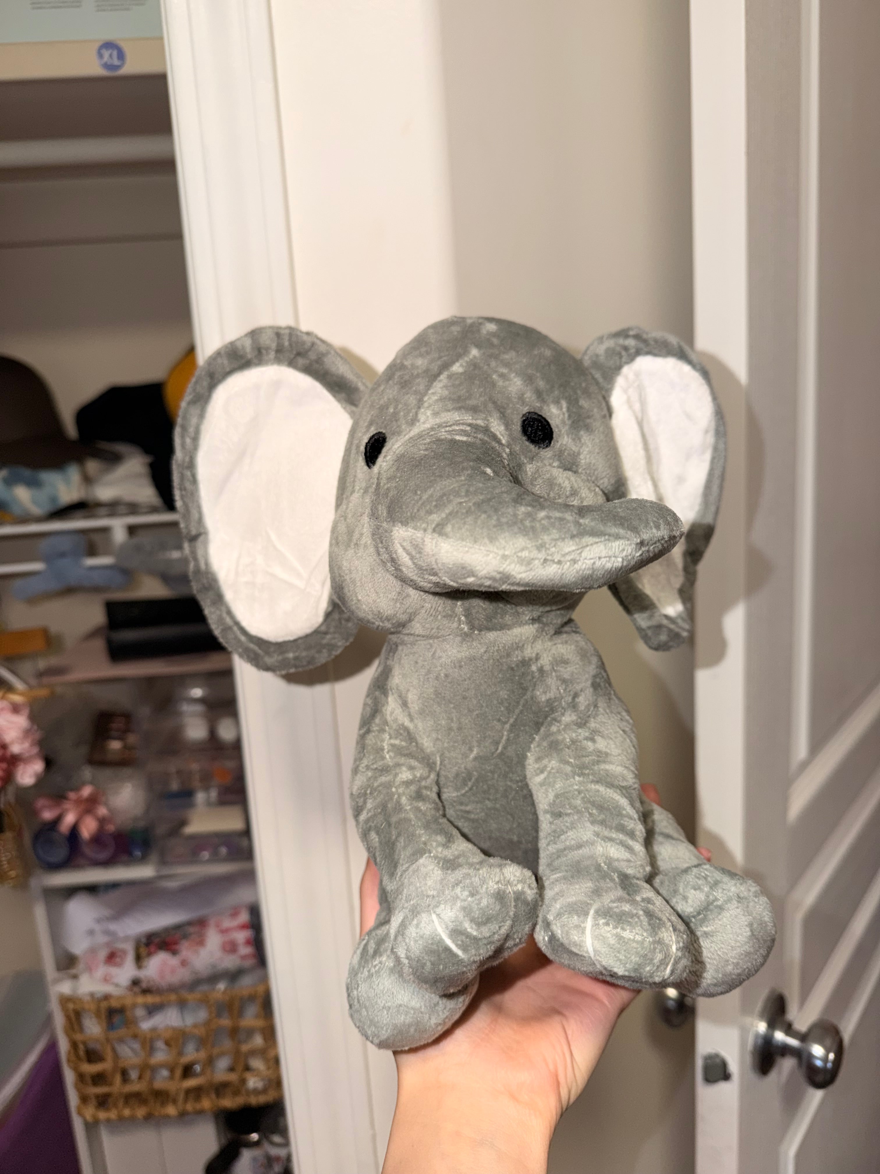 Birth Stat Plush Elephant