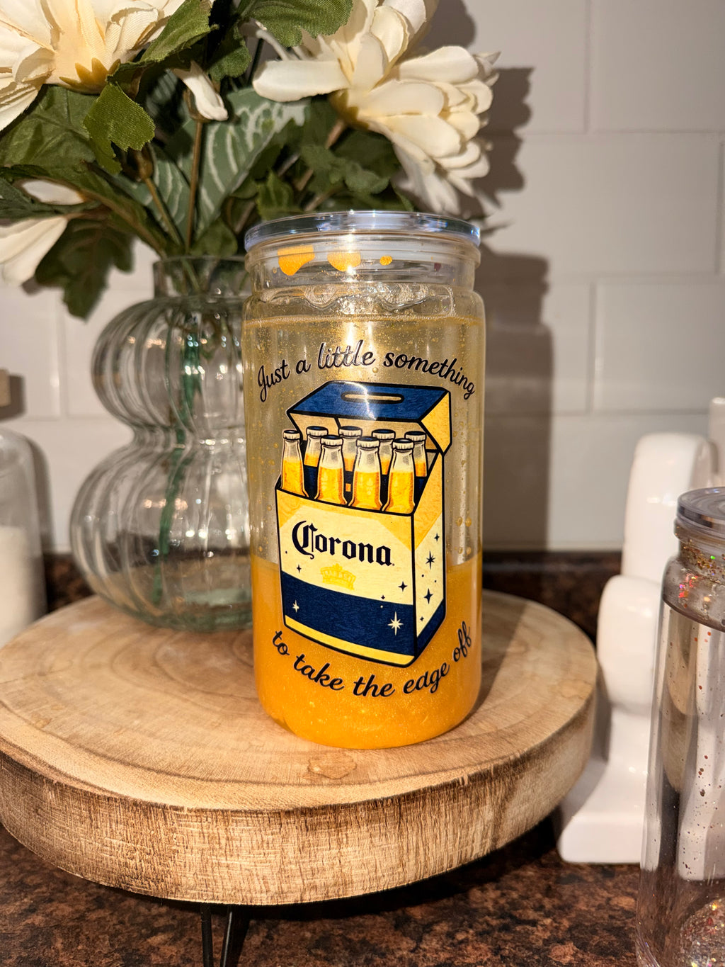 16oz Snowglobe Tumbler -Corona