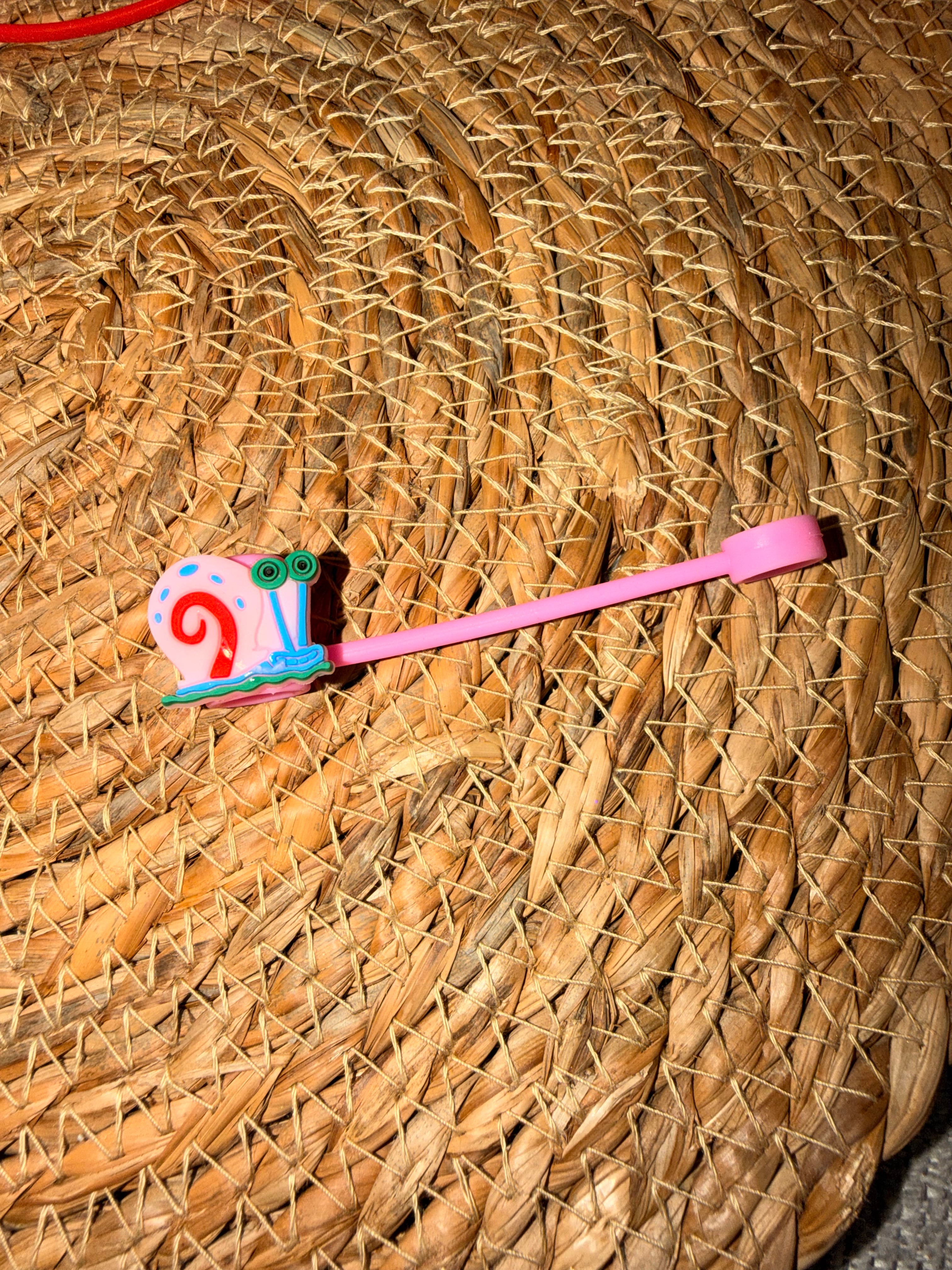 Straw Toppers - Spiderman/Spongebob