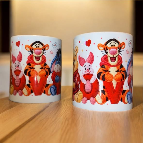 12 oz Ceramic Coffee Mug - Valentines LOVE Winnie the Pooh