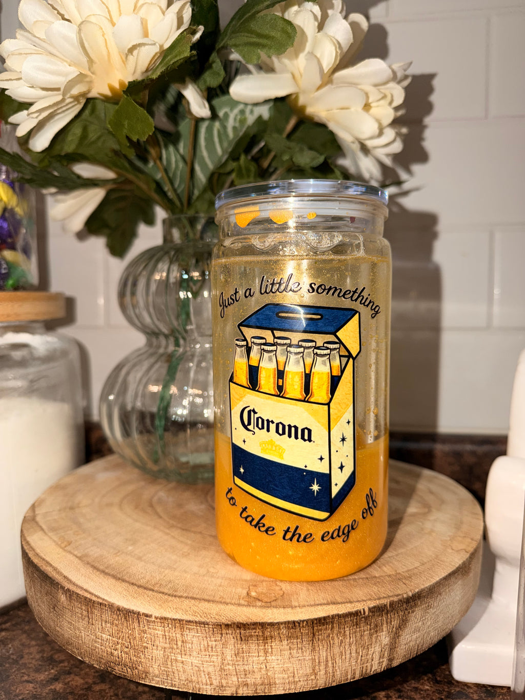 16oz Snowglobe Tumbler -Corona