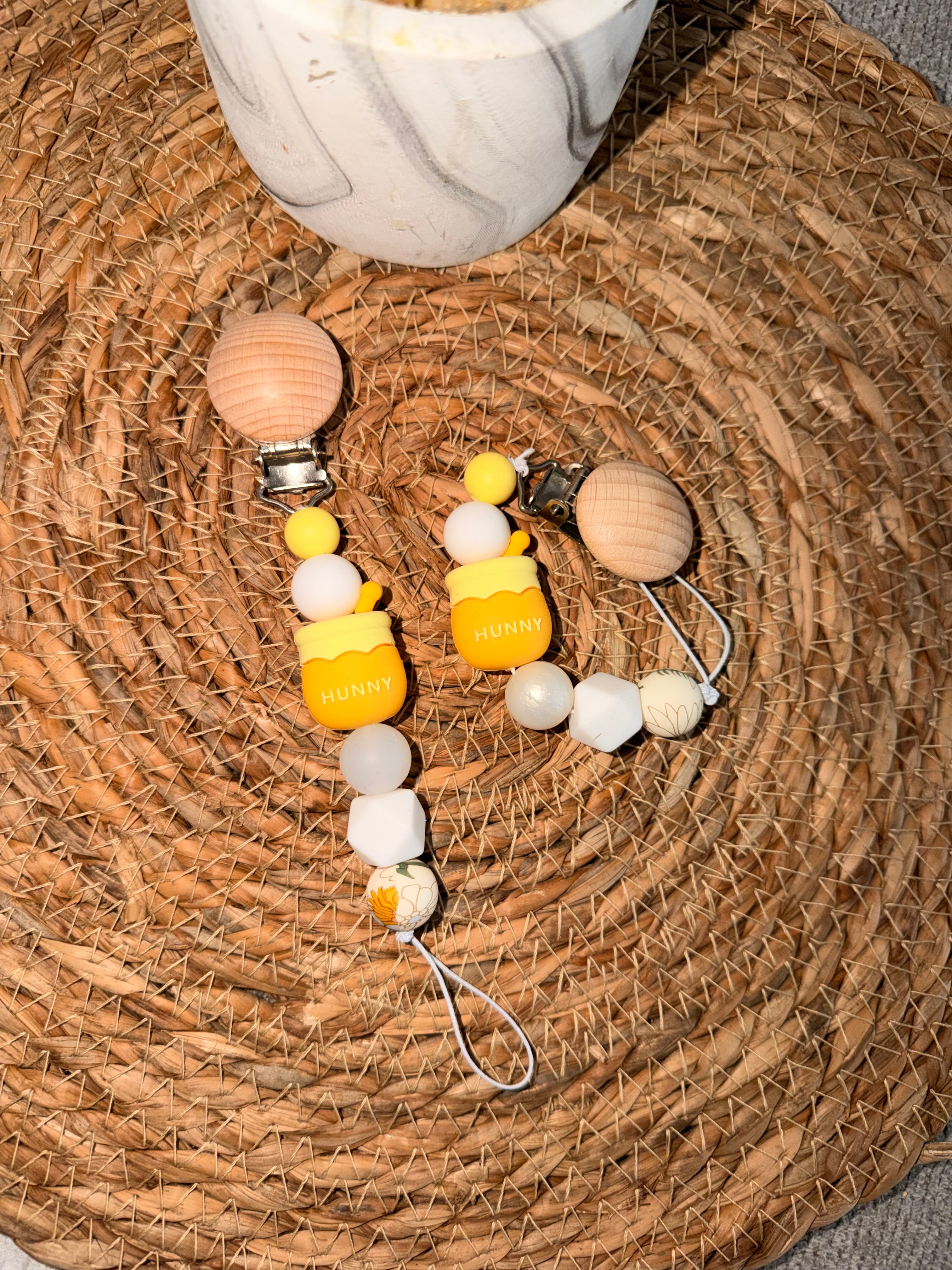 Silicone Baby Soother Ring- Hunny