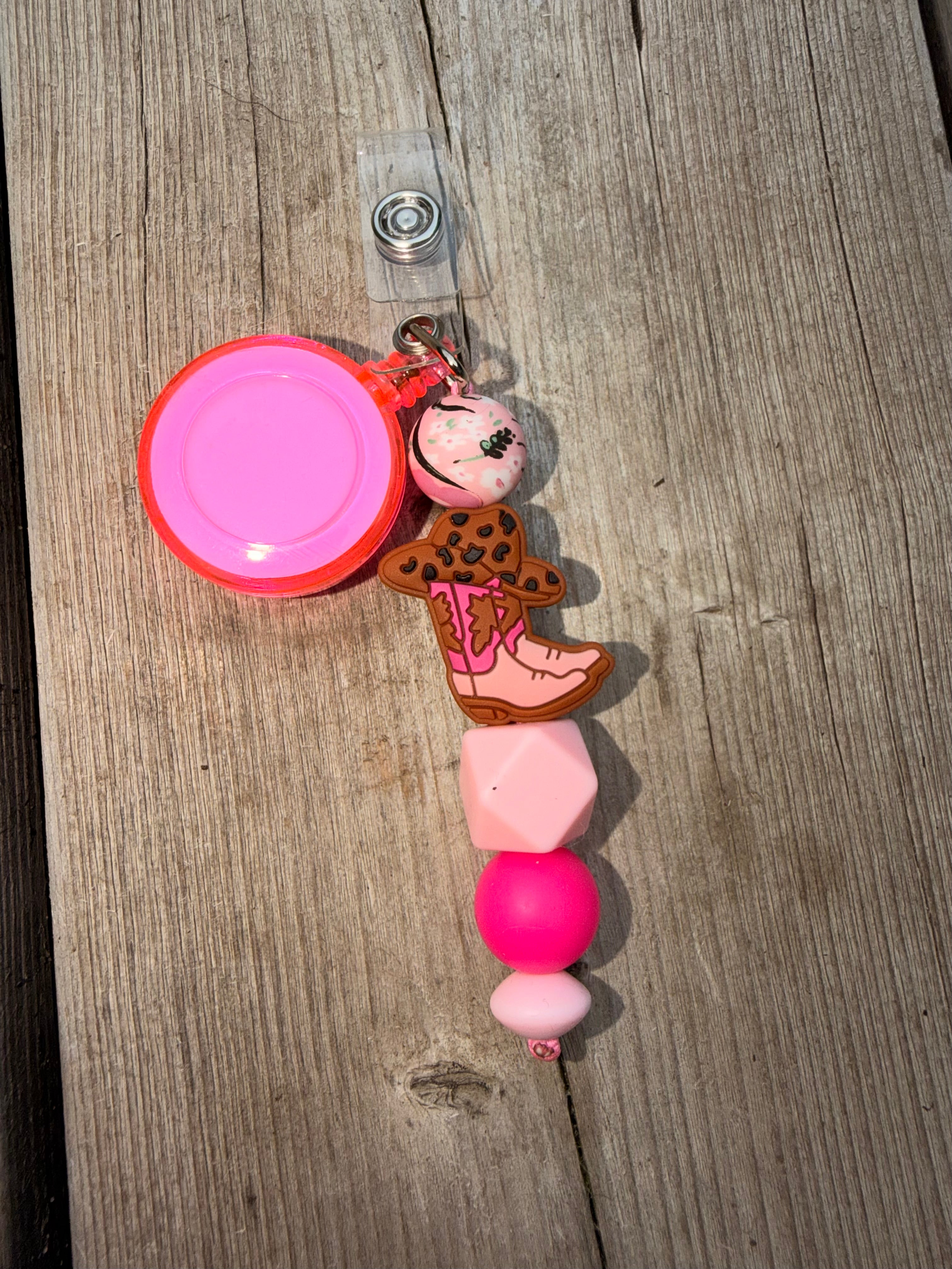 Beaded Retractable Badge Reels