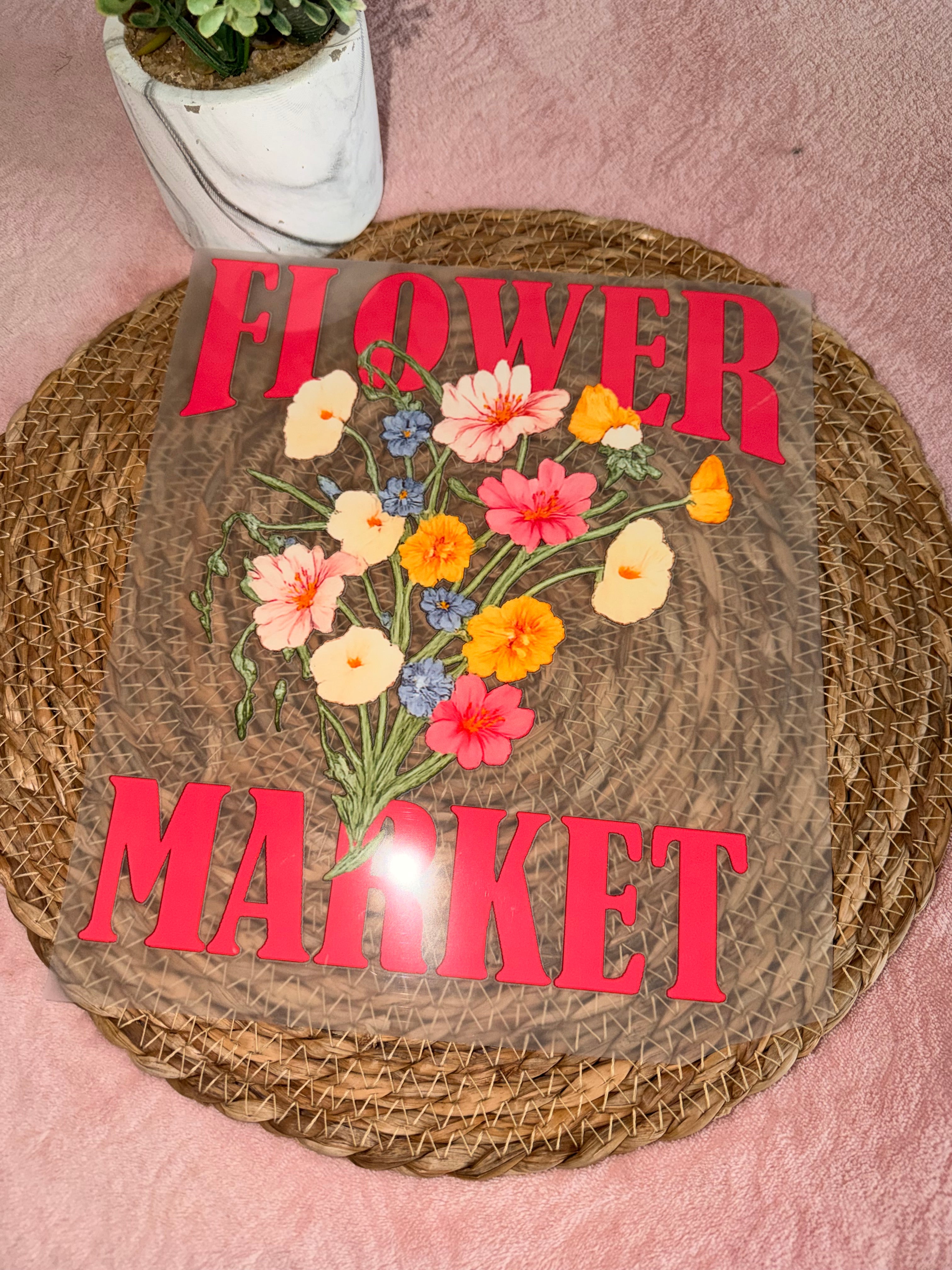 DTF Transfer Add On- Summer Flower market