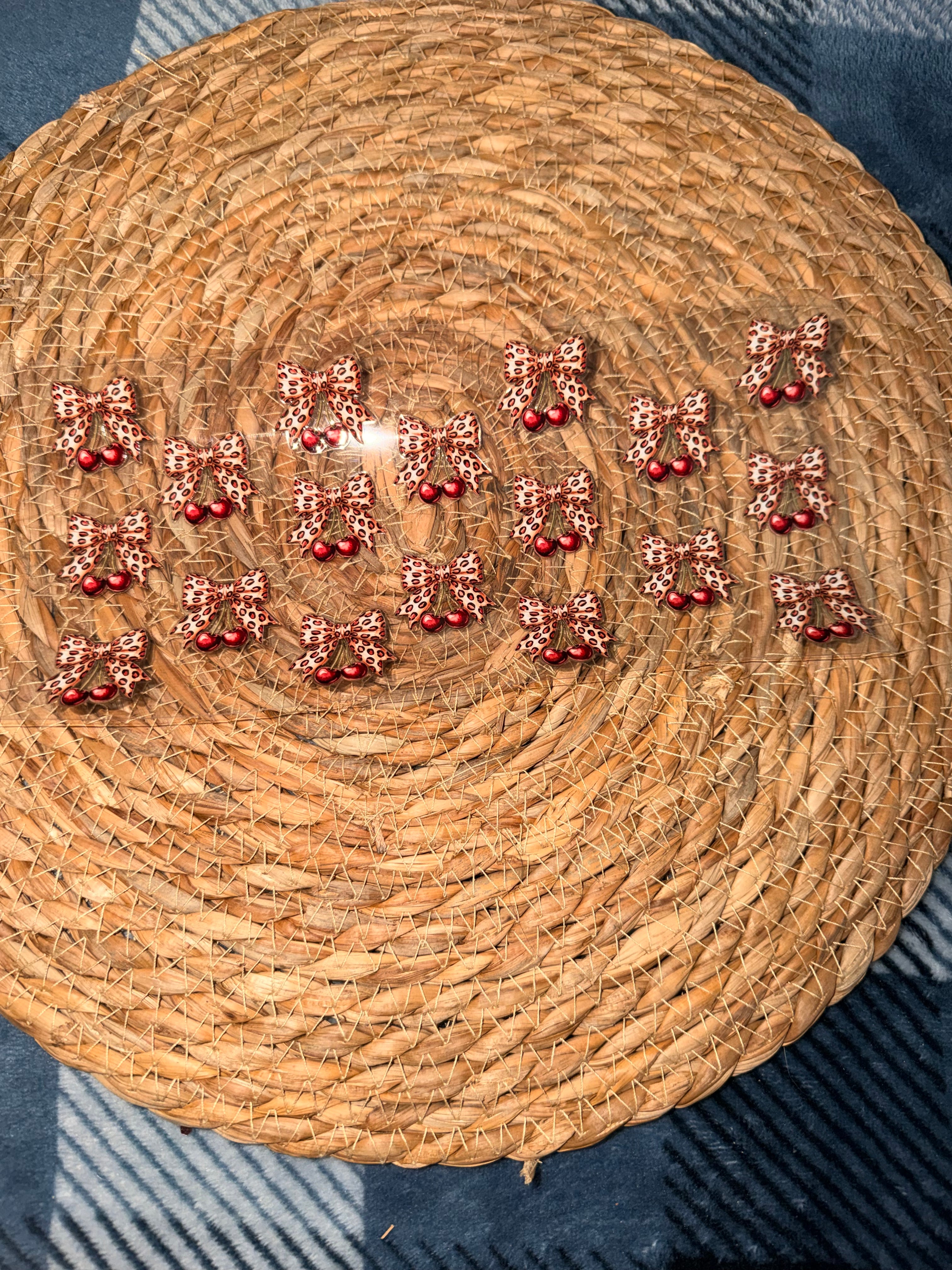 Wraps- Cheetah Print Bow Cherries