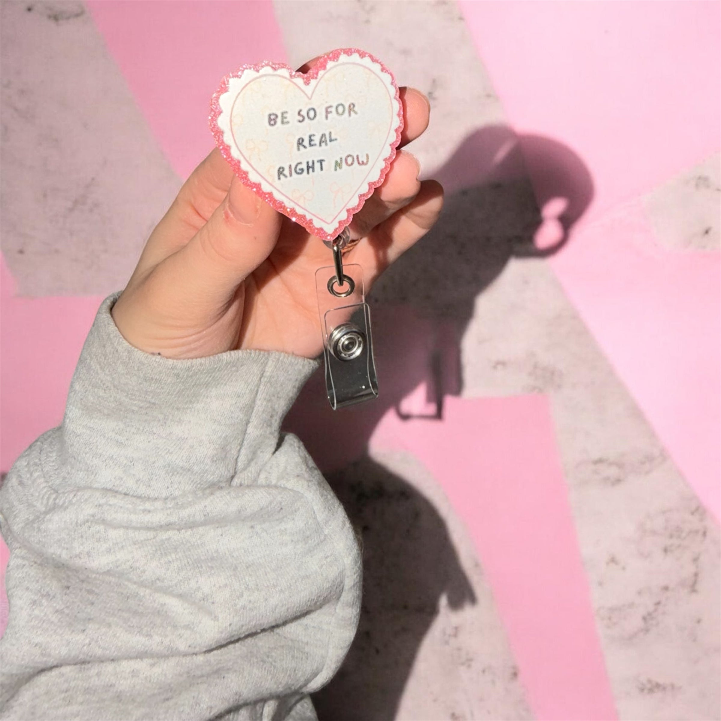 Retractable Badge Reel “Be So Fr Rn”