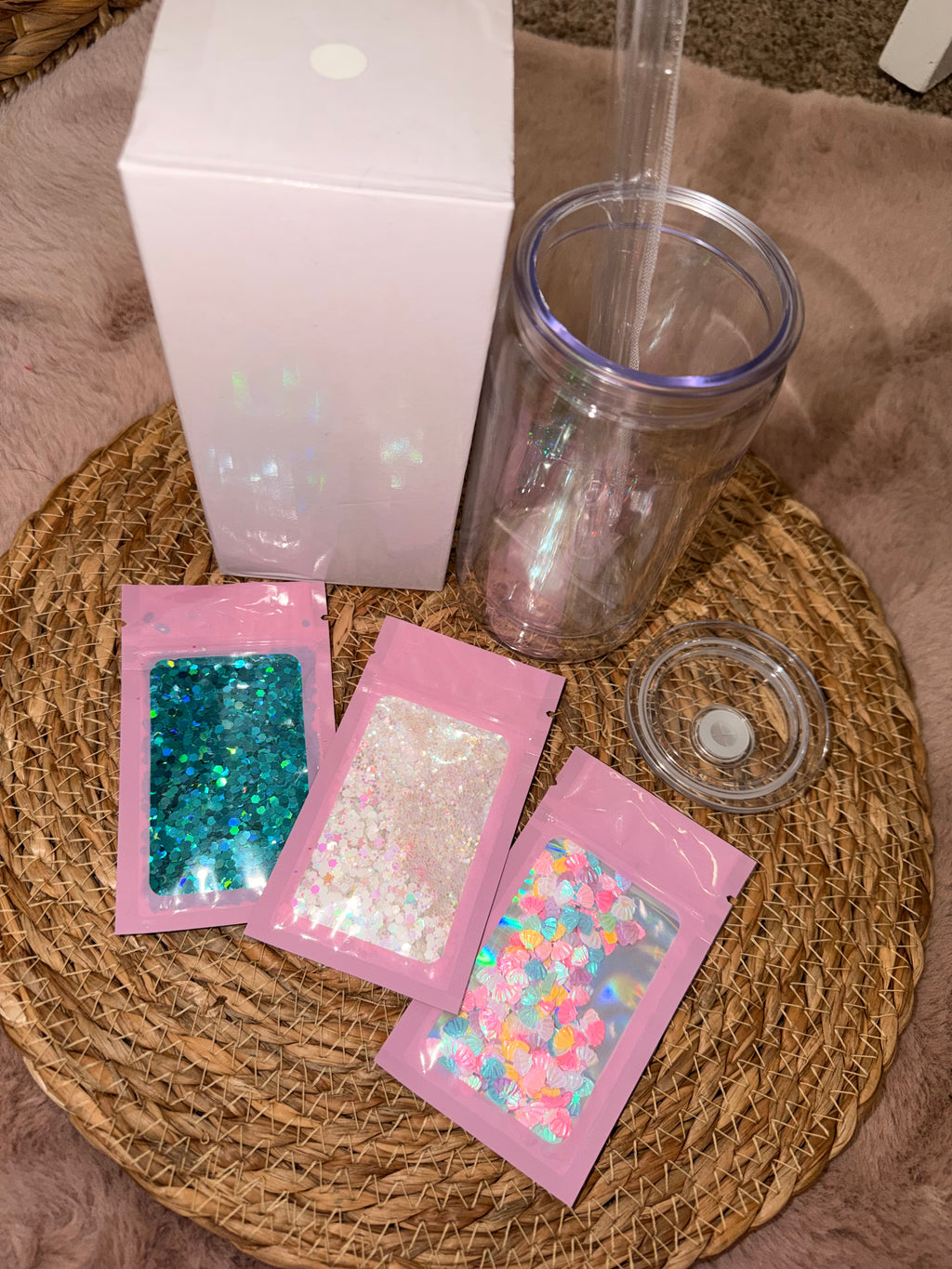 Build Your Own Snowglobe Tumbler Kit- Beach Theme