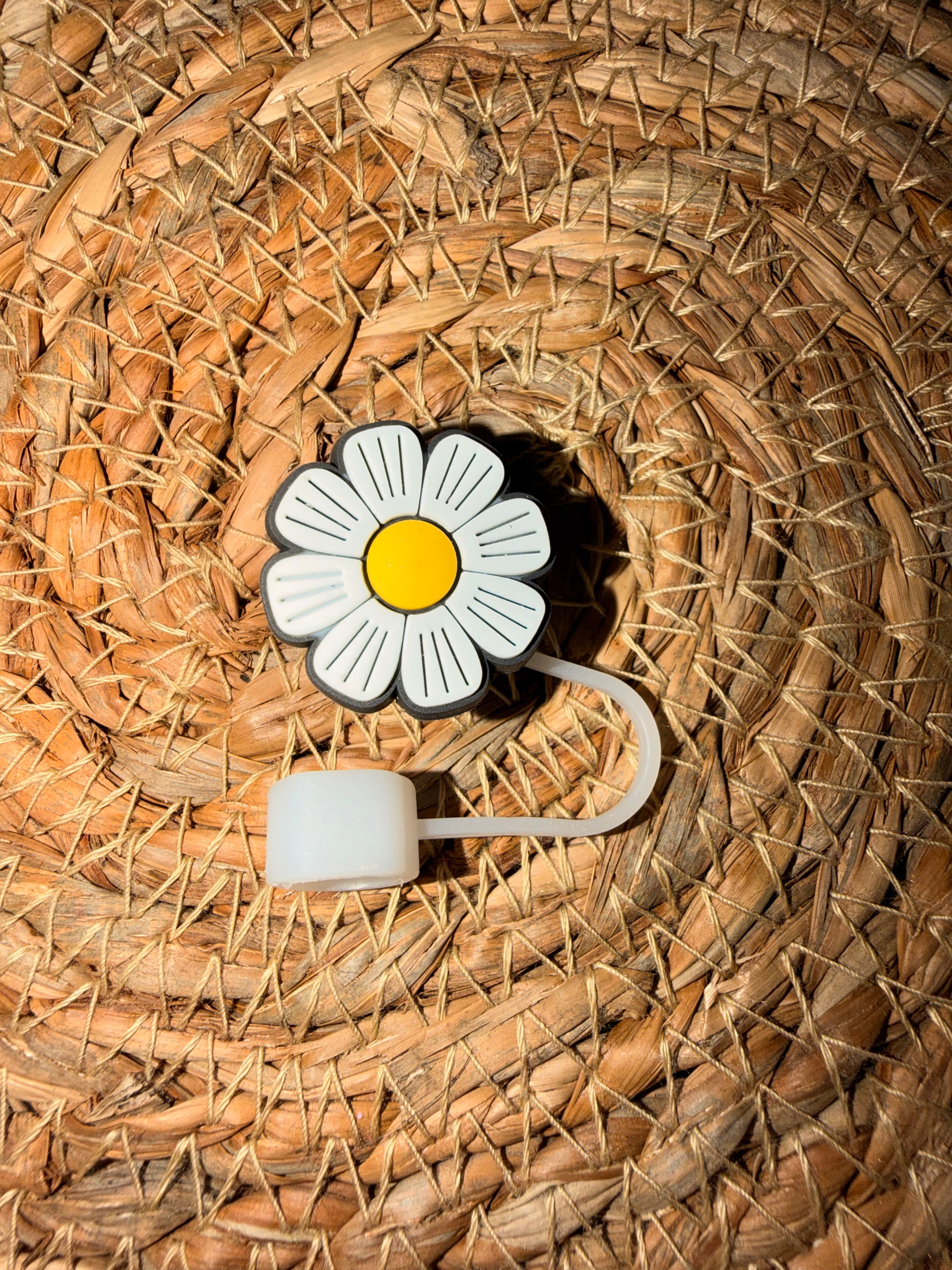 Straw Toppers - Coffee/Cherry/florals/bee