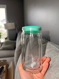 16oz Teal Lid Tumbler - Customizable